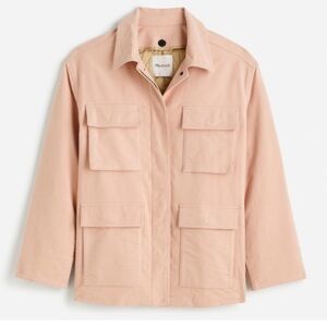 NWT Madewell Flap-Pocket Field Jacket, Pale Blush, Medium
